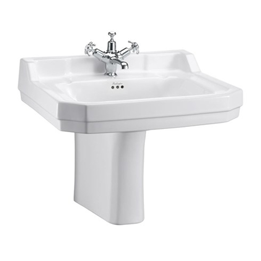 Waschbecken Edwardian 61 cm mit Halb-Säule