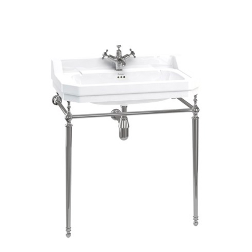 Waschbecken Edwardian 80 cm mit Metallunterbau 