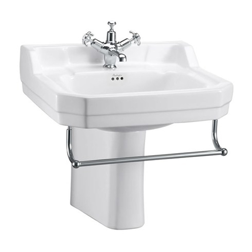 Waschbecken Edwardian 56 cm mit Halb-Säule