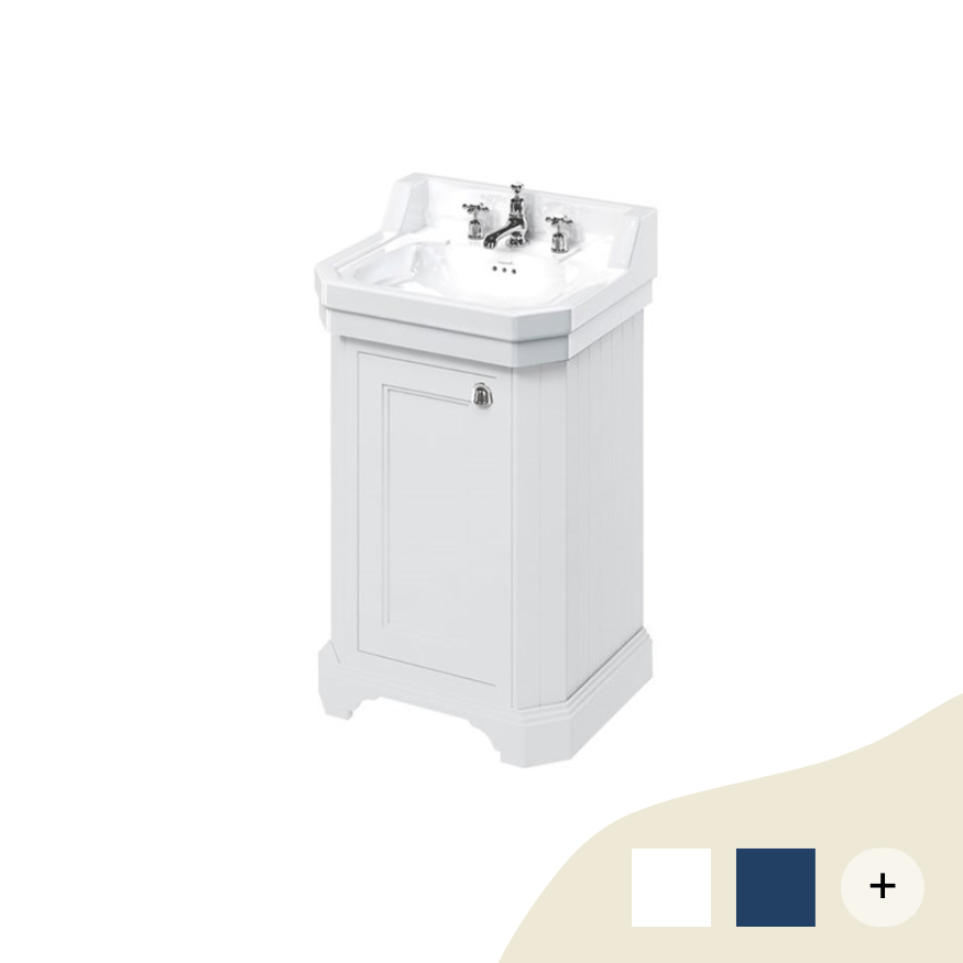 Gästewaschbecken mit Unterschrank Edwardian 56 cm
