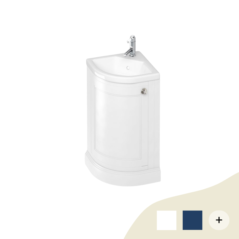 Eckwaschbecken mit Unterschrank Burlington