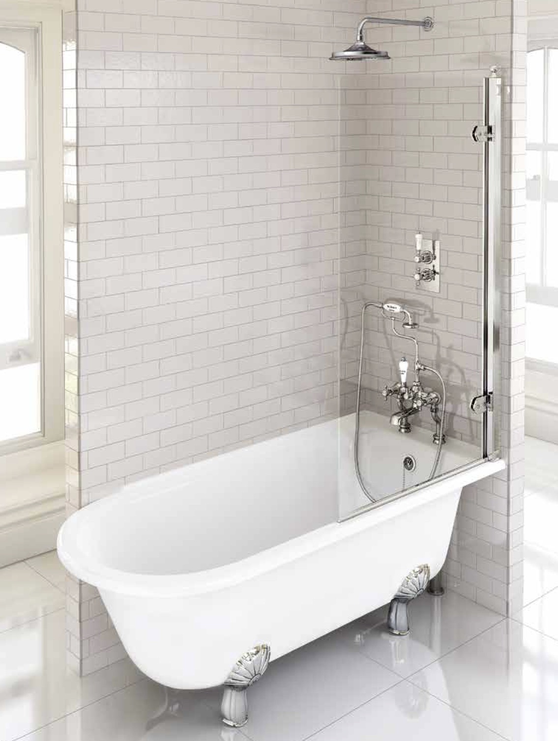 Freistehende Dusch-Badewanne Hampton 1500 rechts