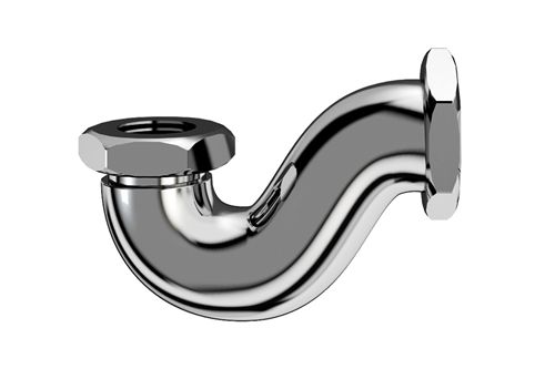 P-Siphon für die Badewanne, Chrom